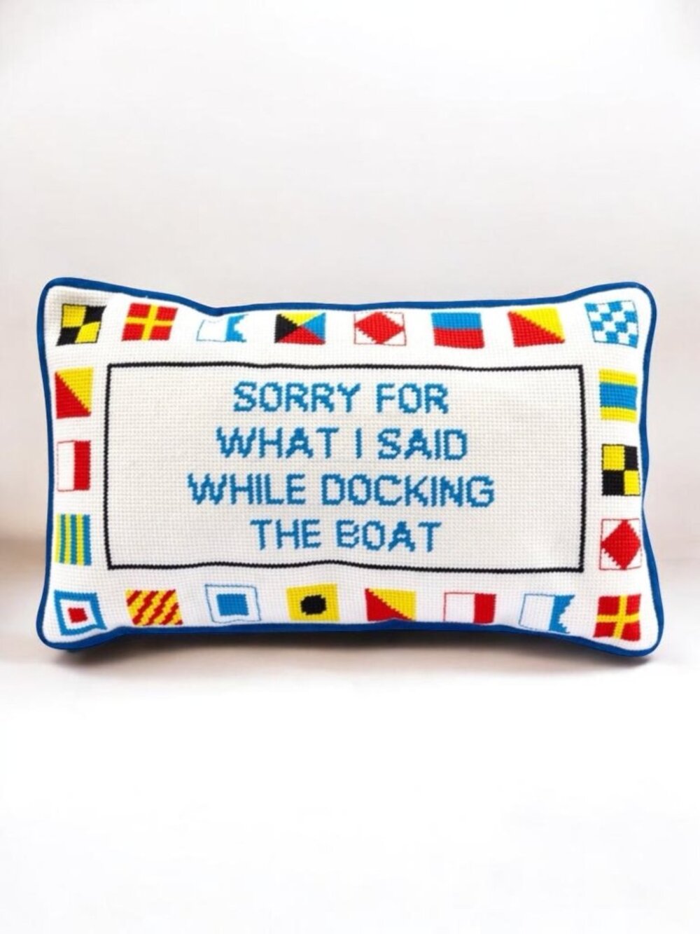 Furbish Studio Pillow – “Sorry for What I Said Docking The Boat” NWT / Sealed